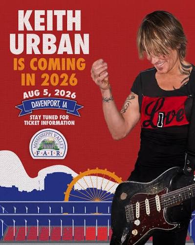 Keith Urban 2026 concert poster